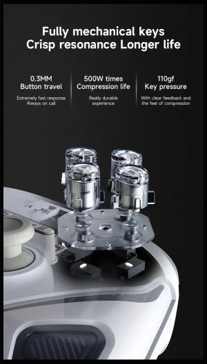 Ajazz Gamepad Set GP100 - Wireless, Bluetooth, 1000Hz - White