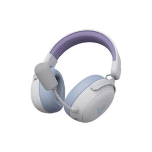 Ajazz безжични геймърски слушалки Wireless Gaming Headphones - AHM08 MAX Purple, White, Blue - Bluetooth , 2.4G