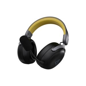 Ajazz безжични геймърски слушалки Wireless Gaming Headphones - AHM08 MAX Black, Gray, Yellow - Bluetooth , 2.4G