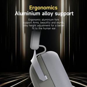 Ajazz безжични геймърски слушалки Wireless Gaming Headphones - AHM08 MAX Black, Gray, Yellow - Bluetooth , 2.4G