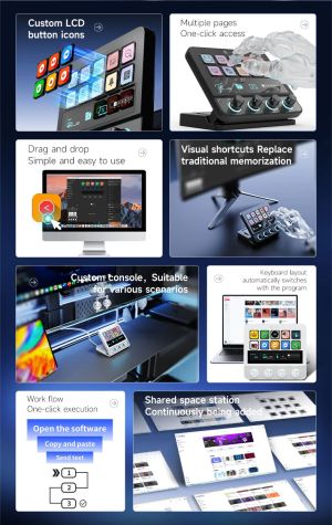 Ajazz стрийминг хъб/дек Streaming HUB AKP05E PRO Black