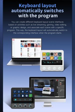 Ajazz стрийминг хъб/дек Streaming HUB AKP05E PRO Black