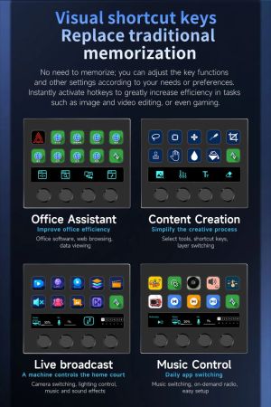 Ajazz стрийминг хъб/дек Streaming HUB AKP05E PRO Black