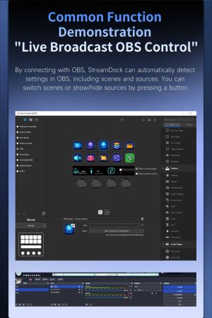 Ajazz стрийминг хъб/дек Streaming HUB AKP05E PRO Black