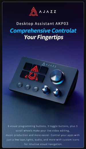 Ajazz стрийминг хъб/дек Streaming HUB AKP03E Black