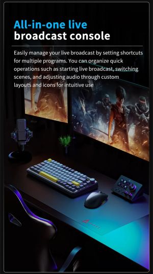 Ajazz стрийминг хъб/дек Streaming HUB AKP03E Black