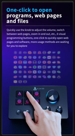 Ajazz стрийминг хъб/дек Streaming HUB AKP03E Black