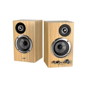 Genius Speakers 2.0 - SP-HF1812BT - 50W RMS, Bluetooth 5.3, Pine Wood