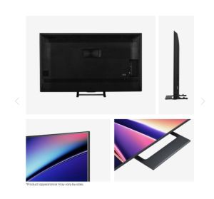 Телевизор Hisense 50" E8Q, 4K Ultra HD 3840x2160, ULED, Quantum Dot,144 Hz,HDR 10+, HLG, Dolby Vision, DTS Virtual X, Smart TV, WiFi, Light Sensor, BT, Anyview Cast, 4xHDMI, 2xUSB, LAN, CI+, DVB-T2/C/S2, Singale Stand, Black