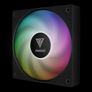 Gamdias Fan Pack 3-in-1 3x120mm - NOTUS M1-1203 ARGB, Swappable Fan Blades (Reverse Fan Blades Included), A-RGB