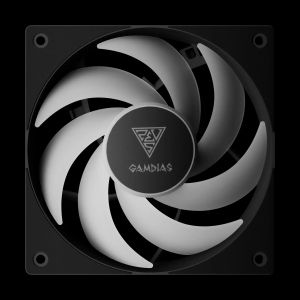 Gamdias Fan Pack 3-in-1 3x120mm - NOTUS M1-1203 ARGB, Swappable Fan Blades (Reverse Fan Blades Included), A-RGB