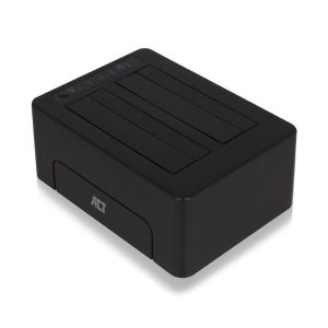 ACT Докинг стейшън AC1504, USB 3.1 Gen1 за 3.5"/2.5" HDD/SSD черен