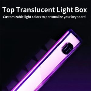 Madlions професионална геймърска механична клавиатура Professional Gaming Mechanical Keyboard NANO 68 WH - 8K, Magnetic Amber Pro Switches, (English US)