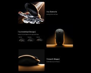 ATK Wireless Gaming Mouse A9 Tri-mode Nearlink - 1K, White