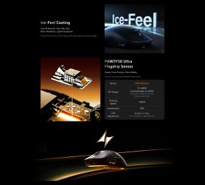 ATK Wireless Gaming Mouse A9 Tri-mode Nearlink - 1K, White