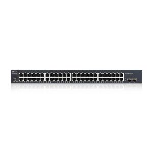 Комутатор ZyXEL GS1900-48 v2, 48-port GbE L2 Smart Switch, rackmount