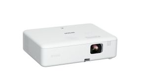 Мултимедиен проектор Epson CO-FH01, Full HD 1080p (1920 x 1080, 16:9), 3000 ANSI lumens, 16 000:1, WLAN (optional), USB 2.0, HDMI, Lamp warr: 6000h, Warr: 24 months, White + Sunne Universal Ceiling Projector Bracket, max. 20kg, extension