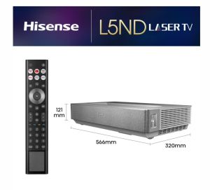 Телевизор Hisense 120" 120L5ND, 4K Ultra HD 3840x2160, Laser TV, Smart, Vidaa, Black
