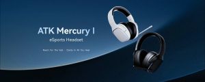 ATK безжични геймърски слушалки Wireless Gaming Headphones - M1 Mercury Black - Bluetooth 5.3, 2.4G, ENC, Virtual 7.1 Surround