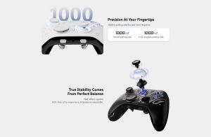 ATK геймпад Gamepad Set Battleaxe Pro - Hall Effect, Wireless, Bluetooth, 1000Hz - Black