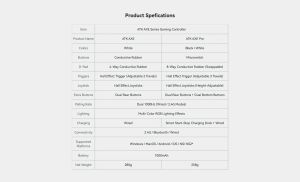 ATK геймпад Gamepad Set Battleaxe Pro - Hall Effect, Wireless, Bluetooth, 1000Hz - Black