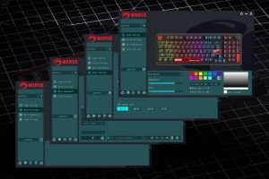 Marvo геймърска механична клавиатура Gaming Mechanical Keyboard Arma 98 KG937 - 1K, TNT Peach Switches [Linear], (English US)