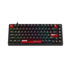 Marvo геймърска механична клавиатура Gaming Mechanical Keyboard Arma 82 KG936 - 1K, TNT Peach Switches [Linear], (English US)