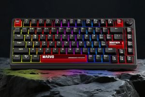 Marvo геймърска механична клавиатура Gaming Mechanical Keyboard Arma 82 KG936 - 1K, TNT Peach Switches [Linear], (English US)