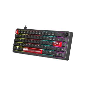Marvo геймърска механична клавиатура Gaming Mechanical Keyboard Arma 67 KG935 - 1K, TNT Peach Switches [Linear], (English US)