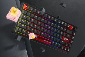 Marvo геймърска механична клавиатура Gaming Mechanical Keyboard Arma 67 KG935 - 1K, TNT Peach Switches [Linear], (English US)