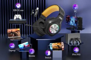 Marvo Gaming Headphones Pulz 80W - Bluetooth, 2.4G - MARVO-HG9084W