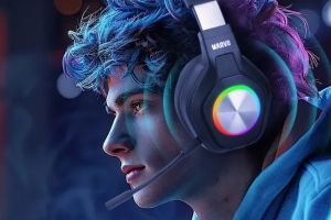 Marvo Gaming Headphones Pulz 80W - Bluetooth, 2.4G - MARVO-HG9084W