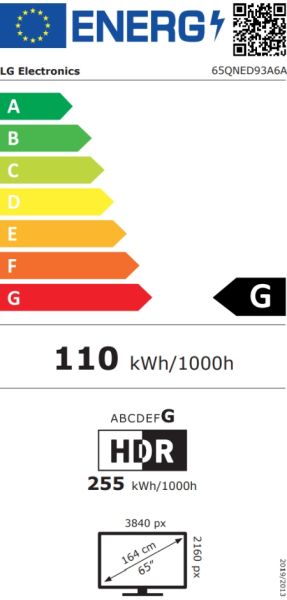 TV LG 65QNED93A6A, 65" 4K HDR Smart QNED TV MiniLED, 3840x2160, 120Hz Native (VRR 165Hz), DVB-T2/C/S2, AI Alpha 8, HDR 10 PRO, webOS 24, ThinQ AI, WiFi, FreeSync Compatible, VRR, AI Upscaling, Google Cast, Virtual 9.1.2 Up-mix, Bluetooth, Hdmi, Mul
