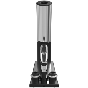 Prestigio Garda, smart wine opener, simple operation with 2 buttons, aerator, vacuum stopper preserver, foil cutter, opens up to 50 bottles wihout recharging, premium design, 500mAh battery, Dimensions D 17mm* H 290mm* W100 mm, silver color.