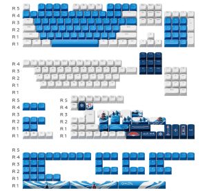 Keycaps Dark Project - GeekBo for ANSI & ISO Layout, PBT