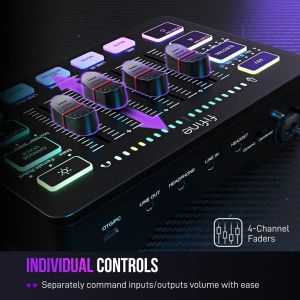 FIFINE SC3 RGB Audio Interface - Black