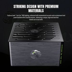 Gamemax PSU ATX 3.1 1000W Platinum, Full Modular - LION CORE 1000P