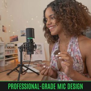 Streamplify Streaming Microphone With Tripod RGB - MIC TRIPOD - SPMC-MZ1C127.11