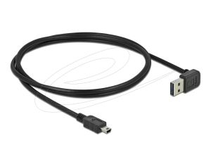 Delock Кабел EASY-USB 2.0 Type-A male angled up / down - USB 2.0 Type Mini-B male 1 m
