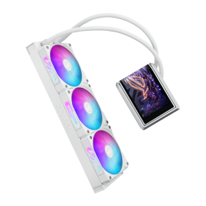CPU AIO Liquid Cooler ASUS ROG Ryuo IV 360 ARGB White Edition 6.67" Curved AMOLED Display