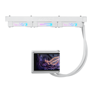 CPU AIO Liquid Cooler ASUS ROG Ryuo IV 360 ARGB White Edition 6.67" Curved AMOLED Display