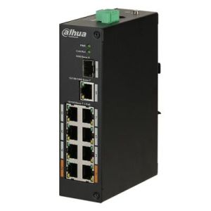 10 портов индустриален PoE мрежов комутатор PFS3110-8ET-96-V2