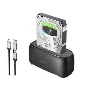 Orico Storage - HDD/SSD Dock - 2.5/3.5 inch USB-C/A - DD18C3-EU-BK