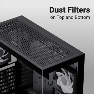 AeroCool кутия Case ATX - P500D Digi-G-BK-v1 - Digital Display, USB-C, 3 x 120 mm A-RGB