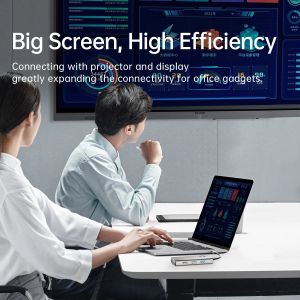 Orico докинг станция Docking Station Type-C - PW11-6P-GY-EP - HDMI x 1, USB-C x 1, USB3.0 x 3, USB-C PD100W x 1