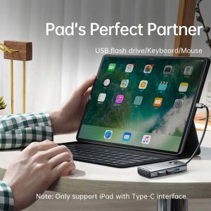 Orico докинг станция Docking Station Type-C - PW11-6P-GY-EP - HDMI x 1, USB-C x 1, USB3.0 x 3, USB-C PD100W x 1