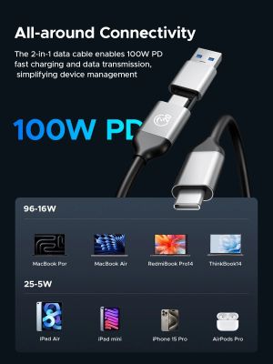 Orico Storage - Case - M.2 NVMe M key - USB-C/A, 20Gbps, Built-in Air Cooling, Aluminium - OUM2-G20-SV