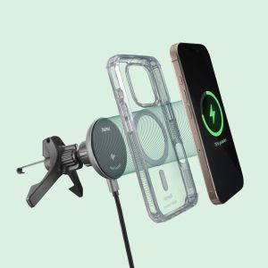 Hama Wireless Qi2 Charger, Inductive Fast Charging in the Car, 15 W, black