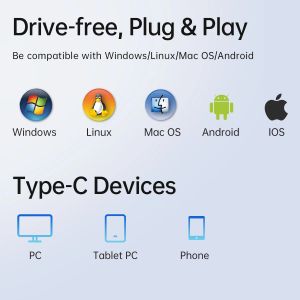 Orico докинг станция Docking Station Type-C - PW11-9P-GY-EP - HDMI x 1, VGA x 1,  USB3.0 x 3, USB-C PD100W x 1, LAN x 1 (1Gbps), SD/TF