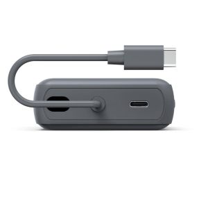 Hama “Travel” Power Pack with Cable, 10000mAh, 2 Outputs: 2x USB-C, anthracite